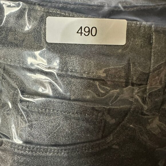 NYDJ Alina Legging Jeans Metallic Silver Size 2 Long Skinny Denim Womens Pants - Picture 13 of 13